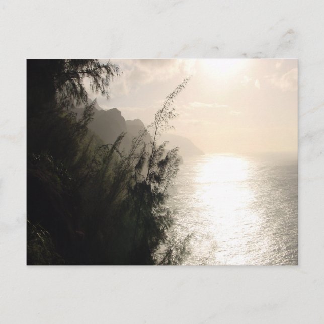 Cartão Postal Na Pali Coast State Park Sun Hawaii (Frente)