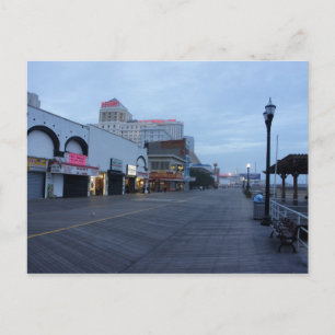 Cartão Postal Na Passarela de Atlantic City, NJ