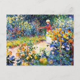 Cartão Postal Na pintura de Garden Claude Monet