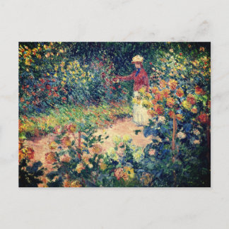 Cartão Postal Na pintura impressionista do Jardim Claude Monet