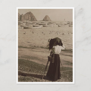 Cartão Postal Na Praia, Baía De Avalon, Ilha Catalina,