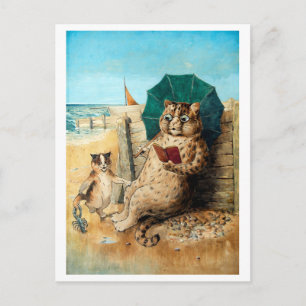 Cartão Postal Na Praia, Louis Wain