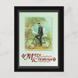 Cartão Postal Na sua bicicleta