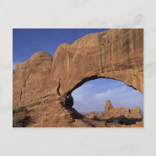 Cartão Postal NA, Utah, Arches National Park. Arco duplo