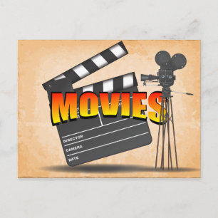 Cartão Postal Na Vintage Dos Filmes