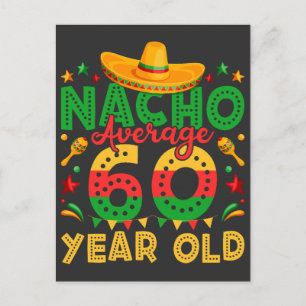 Cartão Postal Nacho Comum de 60 Anos de Idade Cinco de Mayo