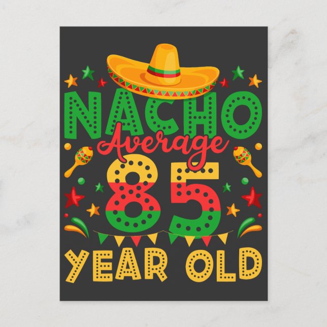 Cartão Postal Nacho comum de 85 anos de idade Cinco de Mayo (Frente)
