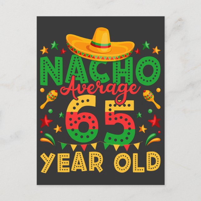 Cartão Postal Nacho Média 65 Anos Cinco de Mayo (Frente)