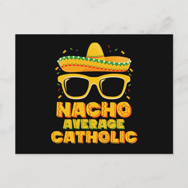 Cartão Postal Nacho Média Católica Cinco De Mayo (Frente)