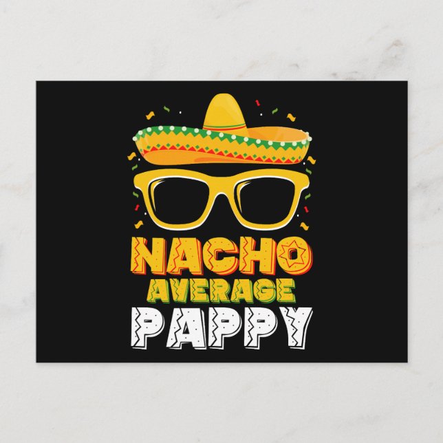 Cartão Postal Nacho Média da Família de Pais de Pappy Cinco De M (Frente)