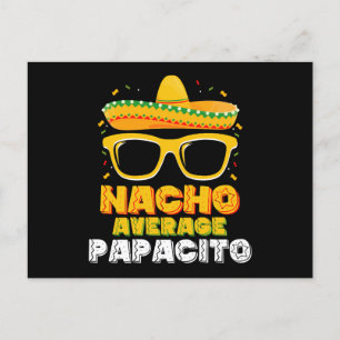 Cartão Postal Nacho Média da Família de Pais Papacito Cinco De M