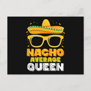 Cartão Postal Nacho Média da Família Queen Girl Cinco De Mayo