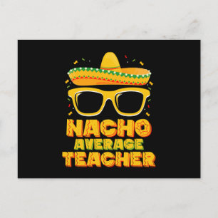 Cartão Postal Nacho Média do Professor Cinco de Mayo Corresponde
