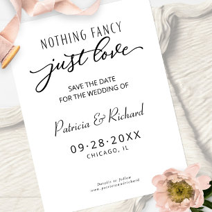 Cartão Postal Nada Chique Apenas Salve o Dia do Casamento do Amo