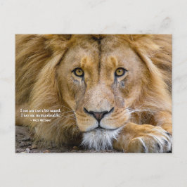 Cartão Postal Nada Domesticado - Citação Motivacional + Sua Foto