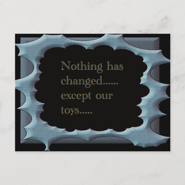 Cartão Postal Nada Mudou (Frente)