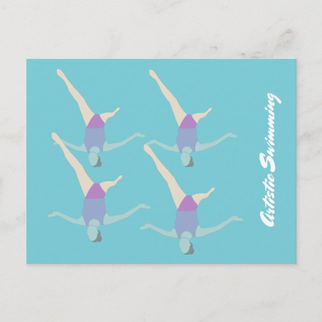 Cartão Postal Nadação Artística (Frente)