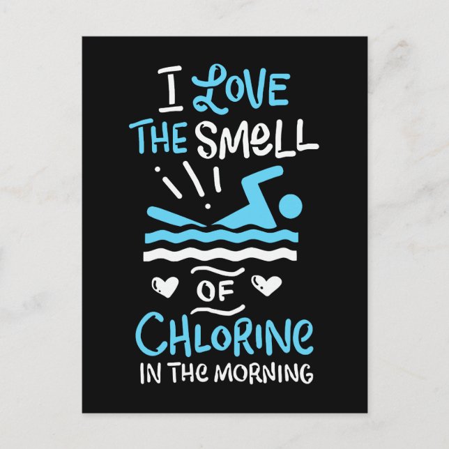 Cartão Postal Nadador Nadador Natação Esporte Presente (Frente)