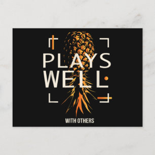 Cartão Postal Nadadores Estilo de Vida Engraçado Anca de cabeça 