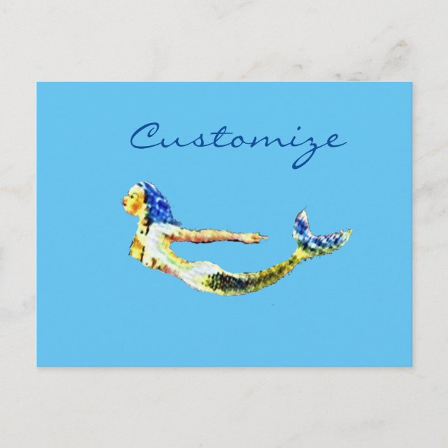 Cartão Postal Nadar Sereia Thunder_Cove (Frente)