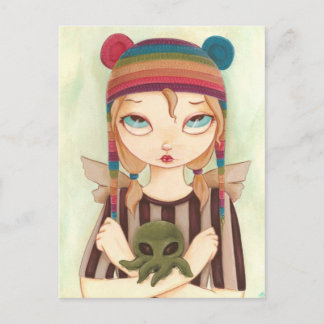 Cartão Postal Nadya - Fada menina Cthulhu