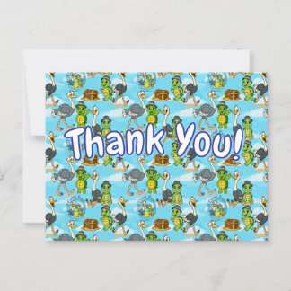 Cartão Postal Nae Nae & Lulu Adventures Obrigado Postcard