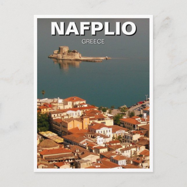 Cartão Postal Nafplio Grécia (Frente)