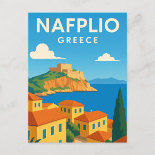 Cartão Postal Nafplio Grécia Decorativo Sonhador