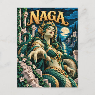 Cartão Postal Naga, Monstro de Corte de Papel