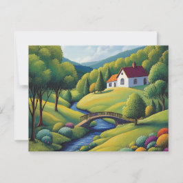 Cartão Postal NAIVE ART postcard