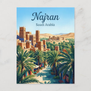 Cartão Postal Najran Arábia Saudita
