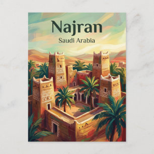 Cartão Postal Najran Arábia Saudita