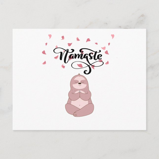 Cartão Postal namaste (Frente)