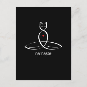 Cartão Postal Namaste - Estilo regular de texto.