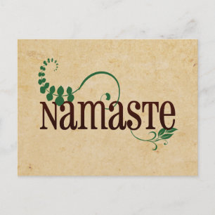 Cartão Postal Namaste Yoga