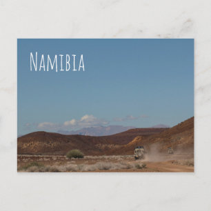 Cartão Postal Namíbia África 4x4 Carros Dirigindo Paisagem Nat