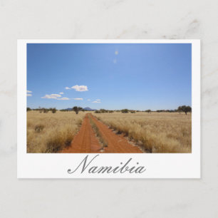 Cartão Postal Namíbia Marienfluss Savannah Paisagem natural