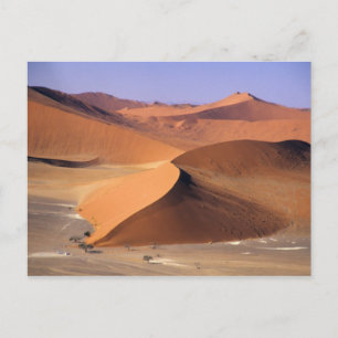 Cartão Postal Namibia: Sossuvlei Dunes, Aerial scenic.