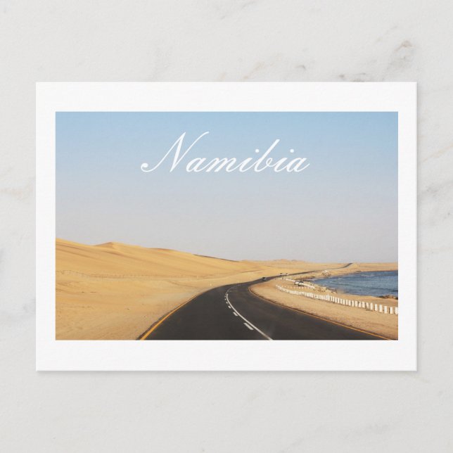 Cartão Postal Namíbia Walvis Bay Dune Ocean Landscape Nature (Frente)