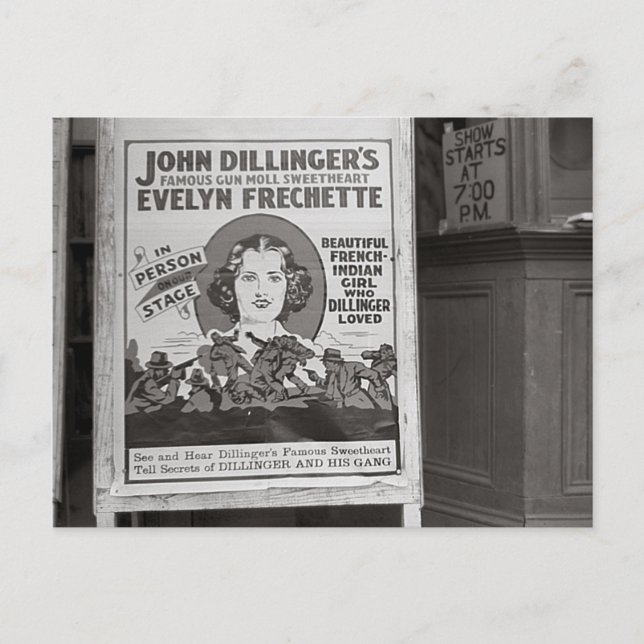 Cartão Postal Namorada de Dillinger, 1938 (Frente)