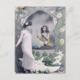 Cartão Postal namorados Art Nouveau 1904