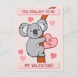 Cartão Postal Namorados Cute Koala-ty