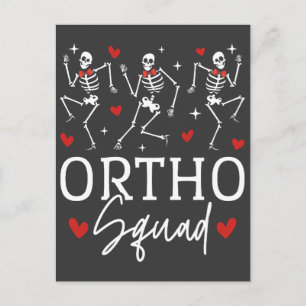 Cartão Postal Namorados de Esqueleto Ortho Squad Dancing