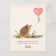 Cartão Postal Namorados Hedge Hugs & Kisses Hedgehog (Frente)