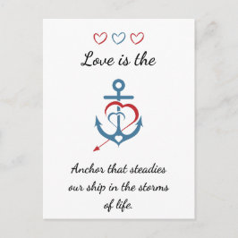 Cartão Postal Namorados Moderno do Poema do Amor Romântico