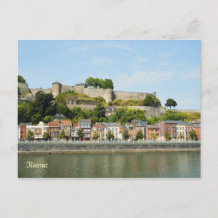 Cartão Postal Namur, Bélgica a partir do rio Meuse