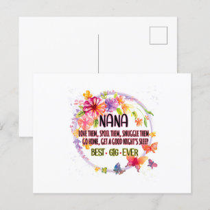 Cartão Postal Nana Amem-nos, Mimi-los, Abraçem-nos