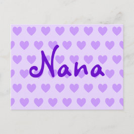 Cartão Postal Nana em Roxo
