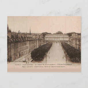 Cartão Postal Nancy Palace Carriére Place 1910 Replica Vintage