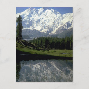 Cartão Postal Nanga Parbat em Fairy Meadows, Paquistão norte